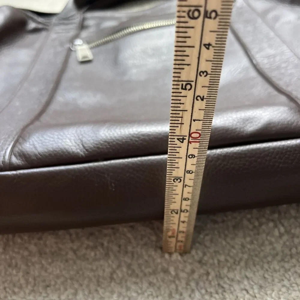 Jack Spade Brown Leather Messenger Bag Durable Quality Utility 16